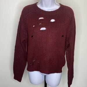 NEW…Burgundy sweater size L (large) from Forever21